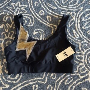 Heroine Sport Mixed Metal Black Leggings